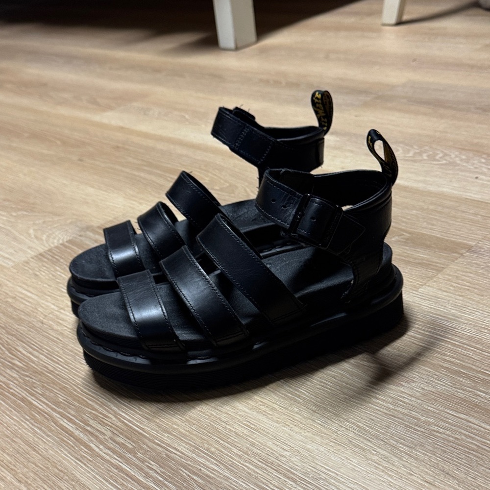 Dr. Martens Black Strap Sandals